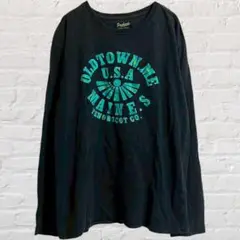 パンハード 長袖 カットソー クルーネック 綿100% ロンT 英字ロゴ 古着