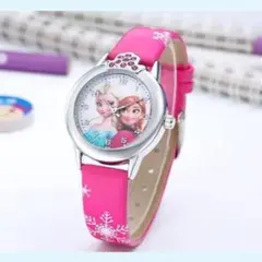 ⑧新品✨女の子プリンセスキャラクター子供用腕時計ピンク✨キッズ時計☆可愛い