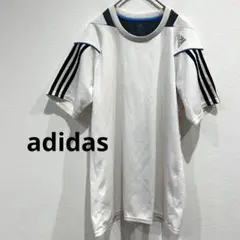 アディダス　半袖　Tシャツ　吸汗性　透湿性　速乾性　白