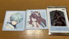 原神 コースター 重雲 ロサリア クリアカード レイラ 3枚セット