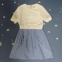 NICE CLAUP×Girly Couture　異素材ドッキングワンピース