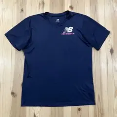 new balance Tシャツ　半袖　ネイビー　スポーツ　XL