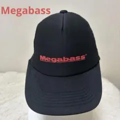 メガバス サンバイザー 白 黒文字Megabassロゴ 新品未使用 MEGABASS SUN VISOR ブラック/ホワイト アパレル・ギア