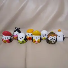 シマエナガ 七福神＆鏡餅