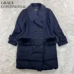 美品✨ GRACE CONTINENTAL コート カシミヤ ダウン切替