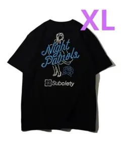 SUBCIETY サブサエティNight Patrols Tシャツ 黒 XL