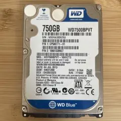 WD7500BPVT / 750GB