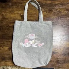 キャラクター プリント トートバッグ グレー