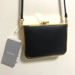 美品　イエナ　スティーブモノ　ショルダーポーチ　レザーポシェット　黒