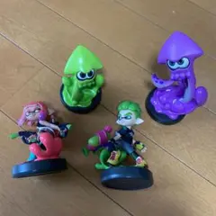 amiibo スプラトゥーン イカガール、ボーイ、イカ 4体セット