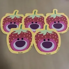 香港ディズニーランド　ステッカー　ツムツム　非売品　ロッツォ・ハグベア