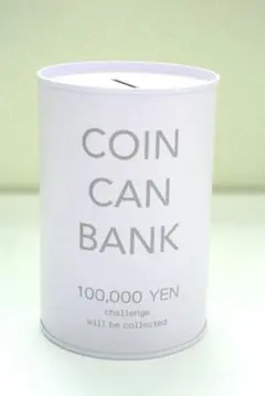 １０万円貯金箱★５００円玉貯金箱 白 ホワイト（19）a