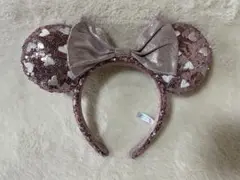 ディズニー　カチューシャ　ハート　ピンク