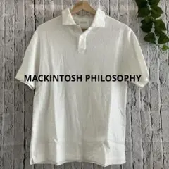 MACKINTOSH PHILOSOPHY ホワイトポロシャツ 38