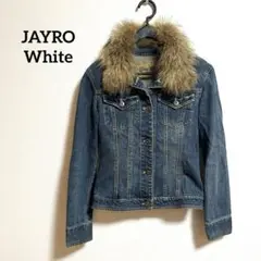 JAYRO WHITE デニムジャケット ブルー ファー付
