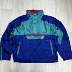 90s USA ナイロンプルオーバー アトランタオリンピック マルチカラー