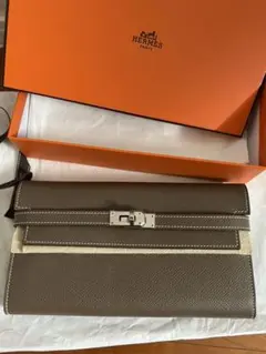 エルメスケリー長財布 新品 D刻印 シルバー