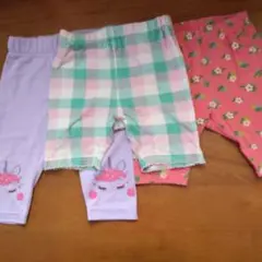 ユニコーン刺繍レギンスセット 80㎝ ３枚セット