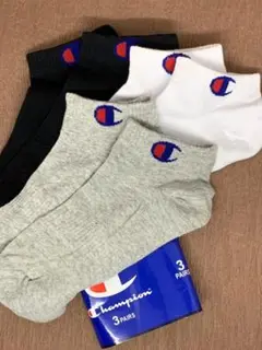 チャンピオン 靴下 3足セット シンプルデザイン ユニセックス0319