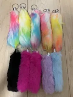 ふわもこしっぽチャーム しっぽキーホルダー 10個セット②