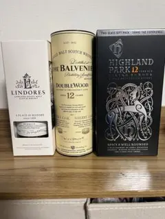 ウイスキー3本セット（グラス付き）