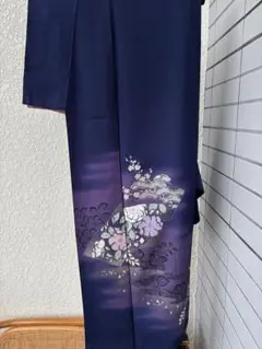 付け下げ　一つ紋　正絹