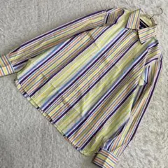 《良品》 TOMMY HILFIGER カッターシャツ L マルチカラー