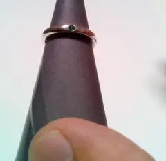 ティファニー ペレッティ カラーストーンリング グリーン石