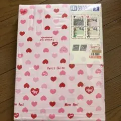 【新品未使用】掛け布団カバー シングルサイズ 150x200cm ハート柄ピンク