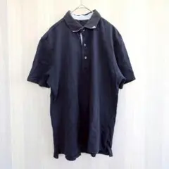 無印良品 ポロシャツ シャツ トップス 半袖 ネイビー Lサイズ