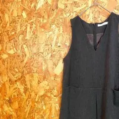 ☆美品☆ワコール respiration ワンピース チャコールグレーML