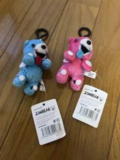 ZOMBEAR ストラップ付きぬいぐるみ 2色セット
