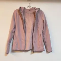 【美品】UNIQLO ユニクロ フード付きピンクフリースジャケット　S