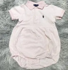 Ralph Lauren ストライプ ポロロンパース