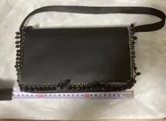 4℃ レディース　ショルダーバッグ　黒　状態S