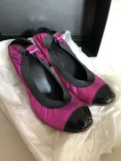 シャネル CHANEL❤︎バイカラーパンプス 36