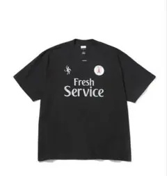 CORPORATE PRINTED S/S TEE FOOTBALL 黒 M