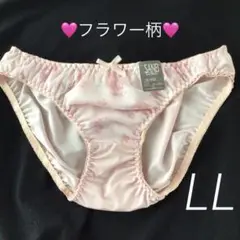 ピンク花柄のパンティー　女の子　1枚　大きいサイズ