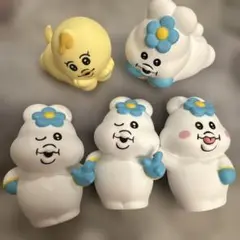 んぽちゃむ　ソフビフィギュア　5点