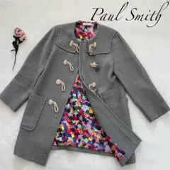Paul Smith ポールスミス ダッフルコート マルチカラー グレー