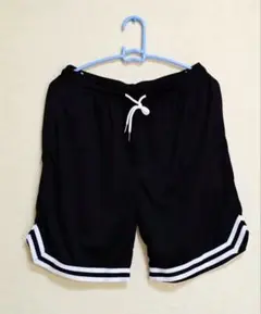 メンズ　バスケットショートパンツ　黒　M(JP-XL)サイズ