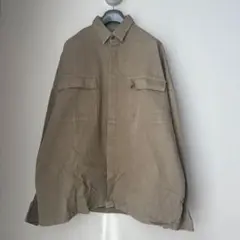 ZARA MAN ベージュ 長袖シャツ Lサイズ