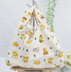 コンビニエコバッグ チベットスナギツネ柄 レジ袋型 お弁当も入ります！