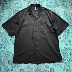 80s 90s "TRUE ROCK" linen shirt USA