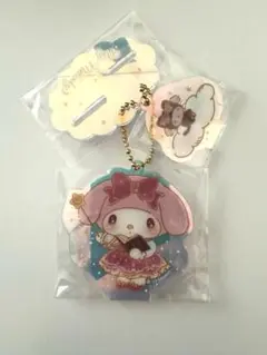 サンリオキャラクターズ　マイメロディ　アクリルスタンド　キーホルダー　オーロラ