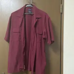 BACK NUMBER DRY LUSH 半袖シャツ ワインレッド