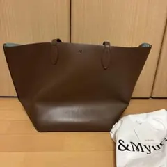 【極美品】&MyuQ アンドミューク　トートバッグ　ブラウン