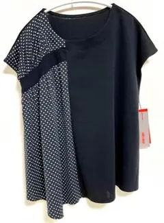 コイビトミサキ ノースリーブア シンメトリー 切り替えカットソー