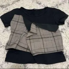 MURUA ムルーア トップス バックリボン ブラック