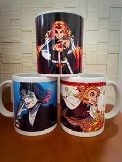 【新品】鬼滅の刃　マグカップ ３個セット　魘夢　えんむ　煉獄杏寿郎　箱付き